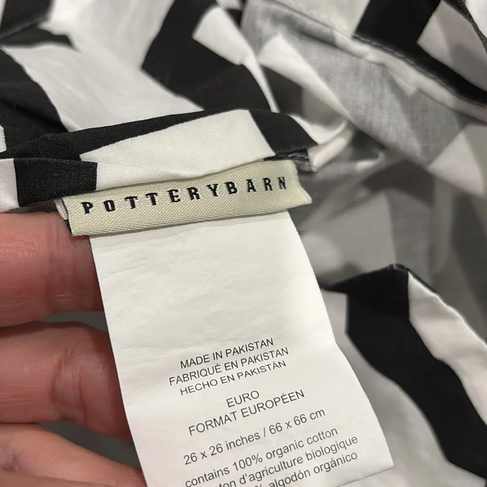 Pottery Barn Fillmore euro sham lot